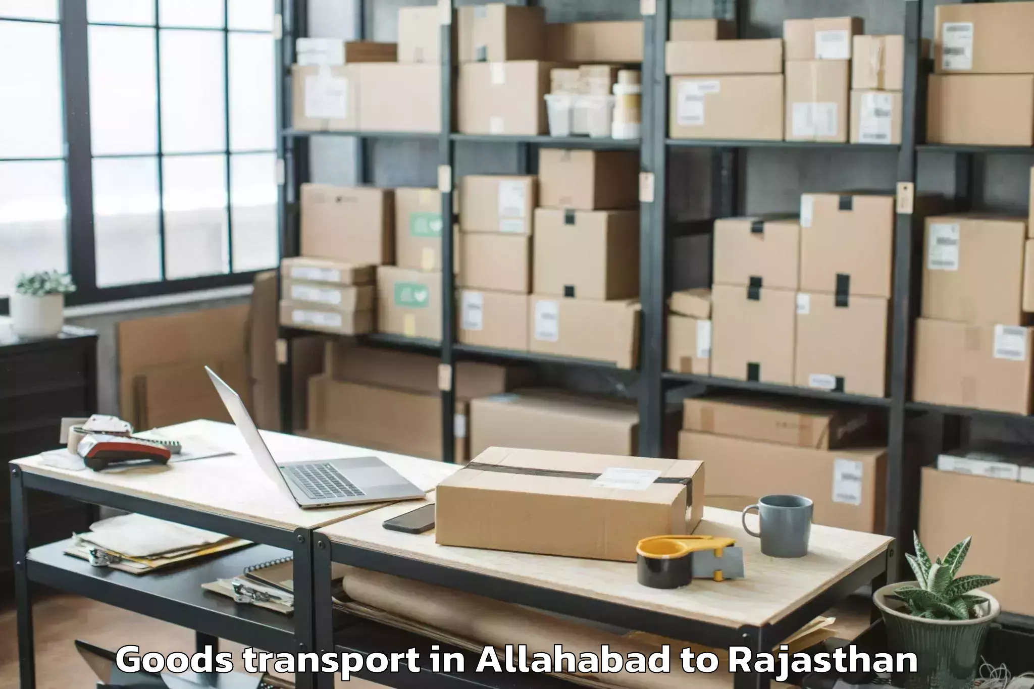 Book Allahabad to Padampur Goods Transport Online